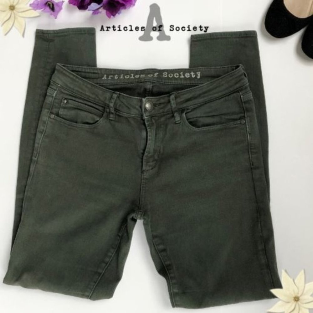 Articles of Society Olive Skinny Jeans